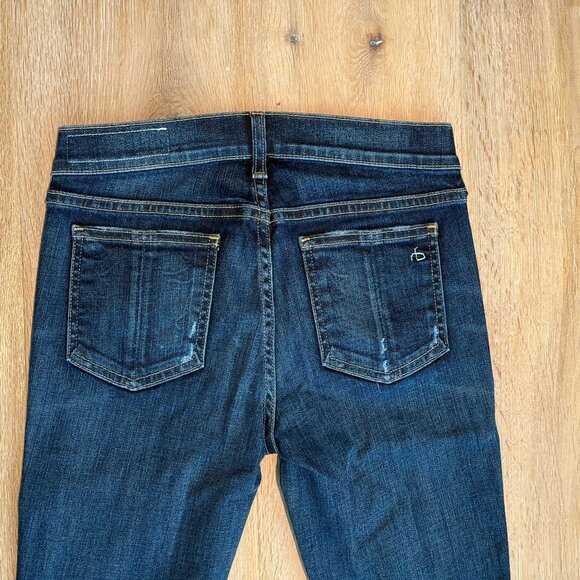 Rag & Bone Ankle Skinny Jean Designer Distressed 24 - Picture 6 of 7